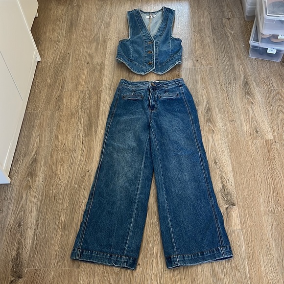FREE PEOPLE / Modern Meadow Denim Suit - XS - Picture 7 of 15
